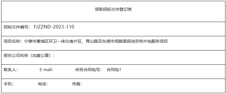 57313万预算！宁德市蕉城区环卫一体化南片区、青山路及东湖市场路面保洁劳务外包服务项目招标！jbo竞博app官网(图2)