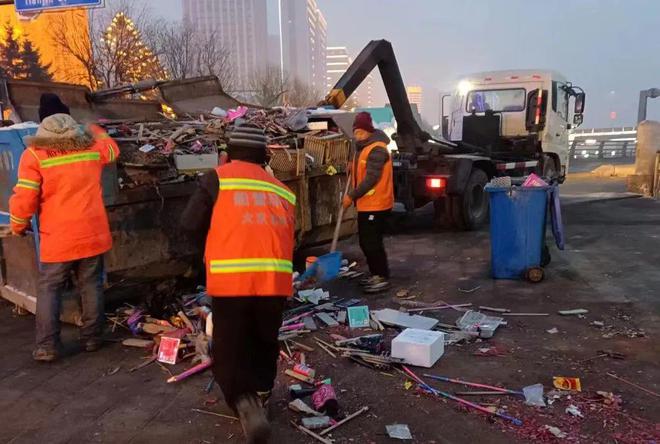 船营区住建局环卫保洁处全力保障春节期间环境卫生(图3)